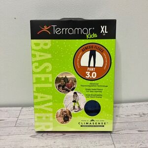 Terramar Kids Genesis Fleece 3.0 Expedition Weight Base Layer Pant XL 18 Blue